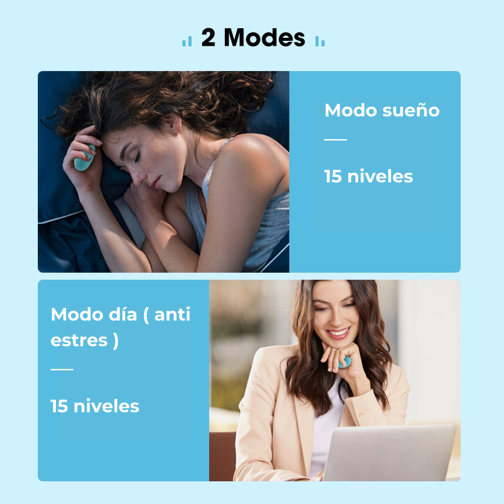 Dispositivo de ayuda para dormir, reduce el estrés y mejora la calidad del sueño