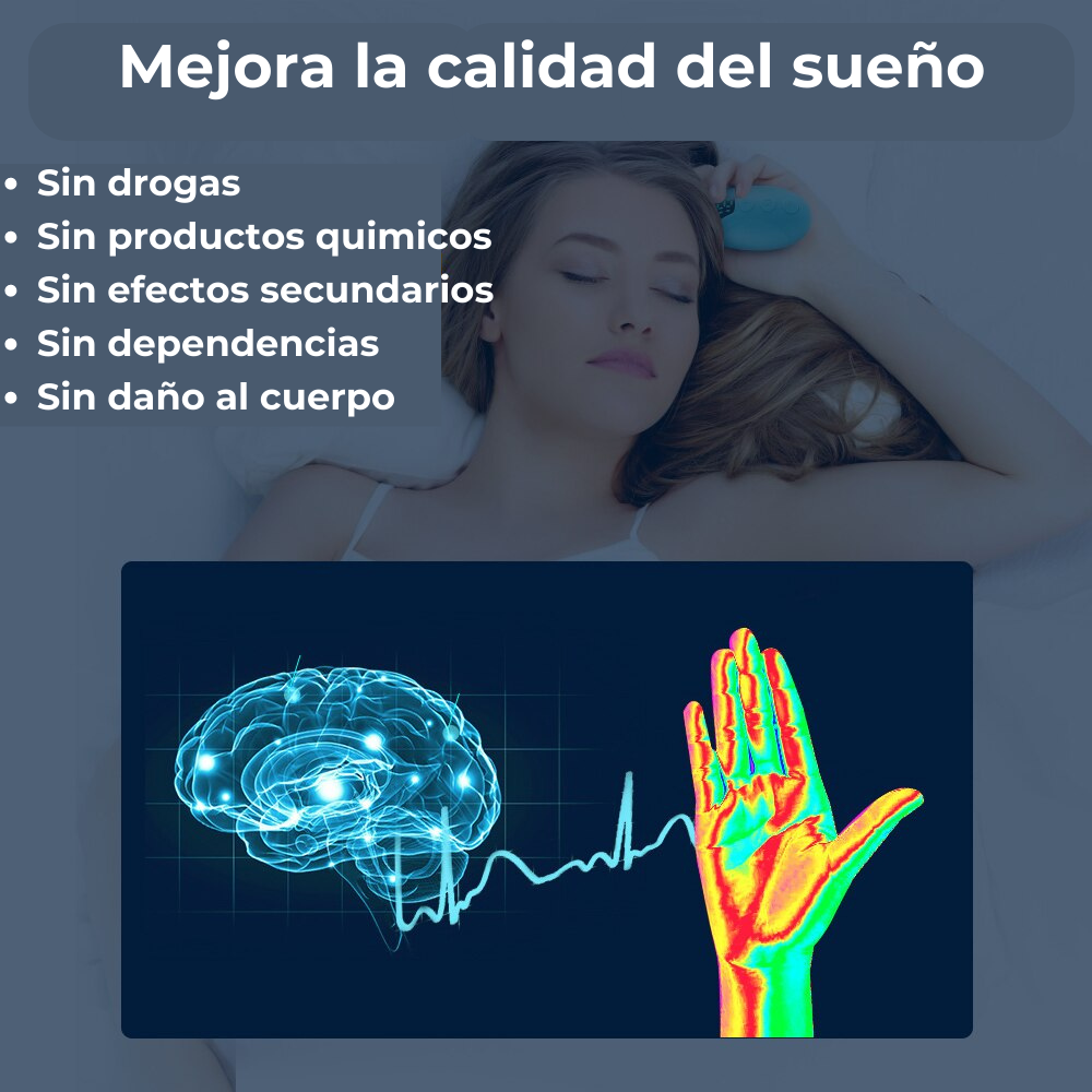 Dispositivo de ayuda para dormir, reduce el estrés y mejora la calidad del sueño