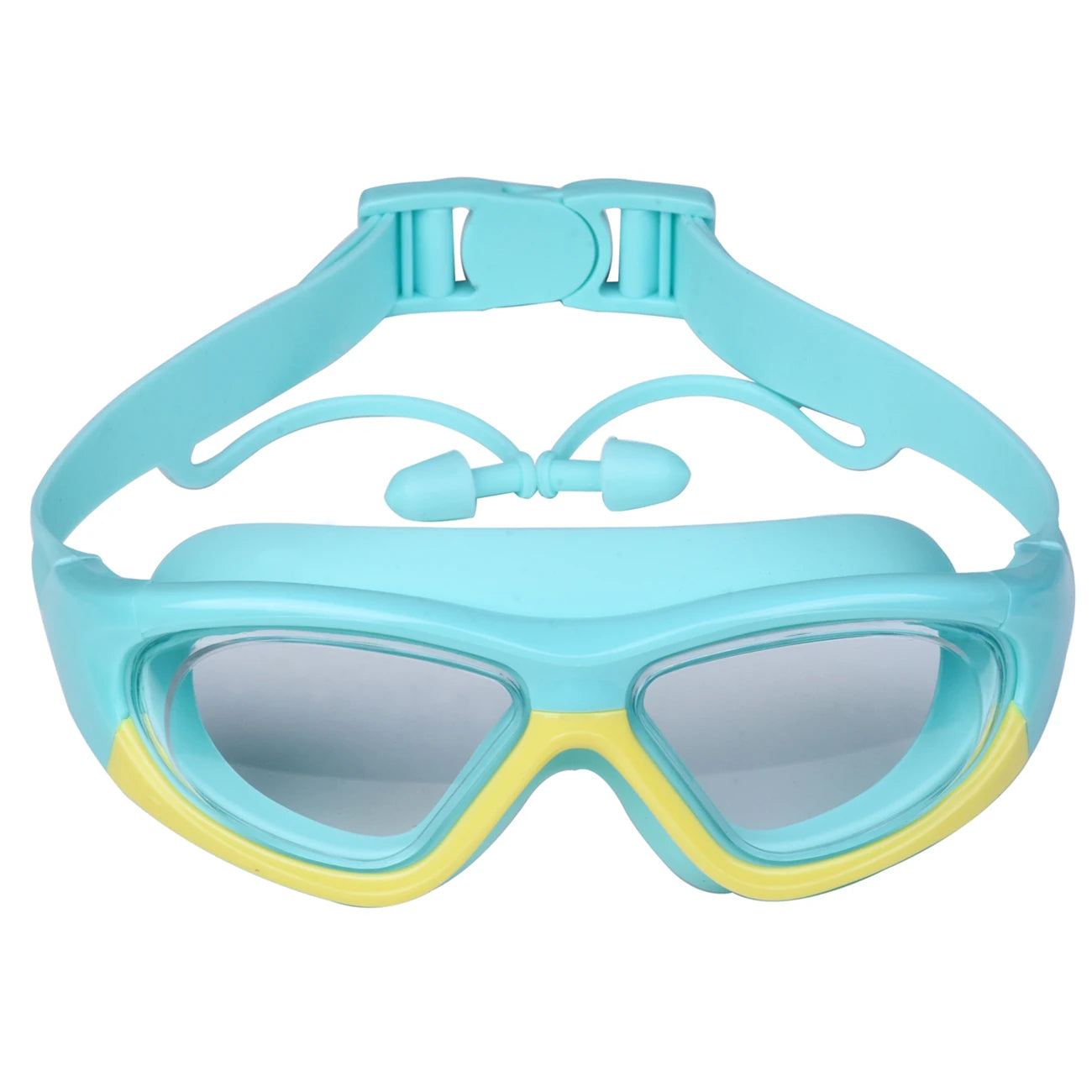 Lentes de natación para niños y niñas de alta definición antivaho, montura grande y cómodas