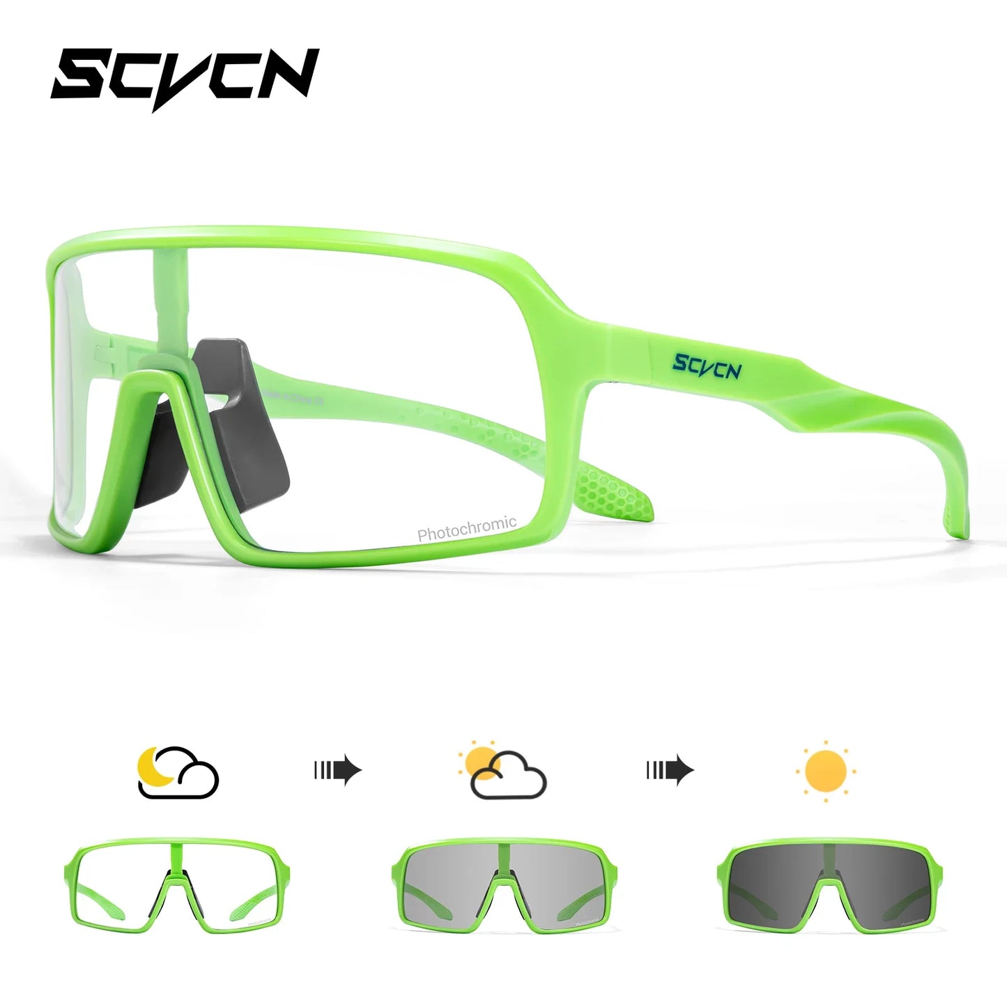Lentes de sol SCVCN, Ciclismo de montaña o de carretera, Running, Padel, Trekking, Esqui, Pesca, Golf, deportes al aire libre.