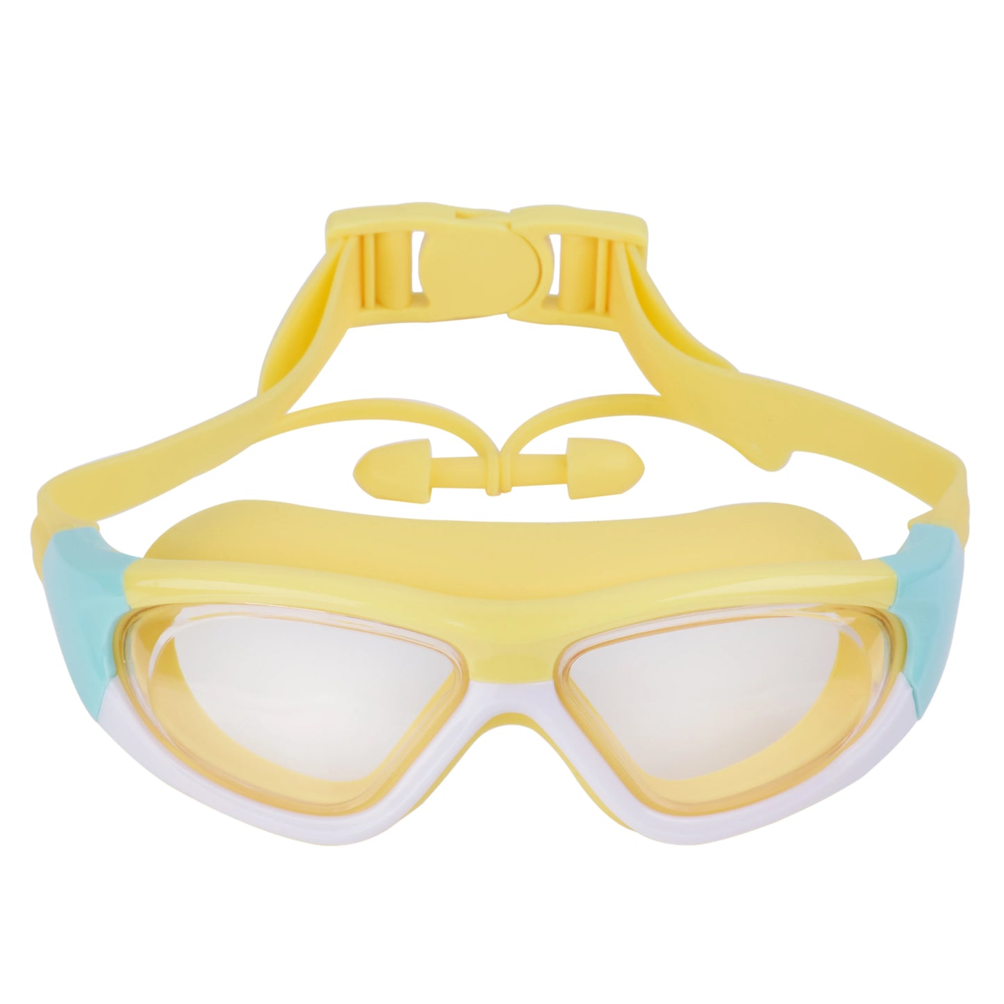 Lentes de natación para niños y niñas de alta definición antivaho, montura grande y cómodas