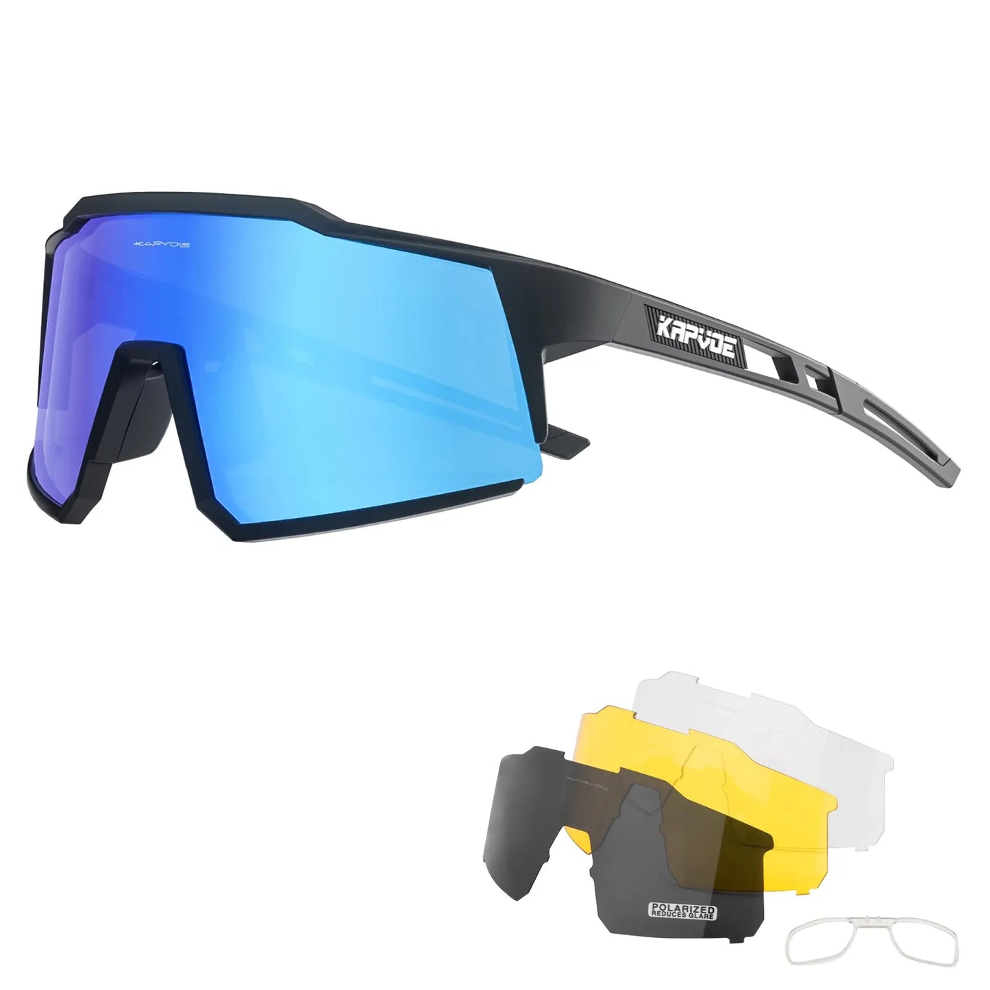 Lentes Kapvoe protección UV400, polarizadas para ciclismo de montaña, ciclismo carretera, running, Trekking , Padel, deportes al aire libre para hombre y mujer