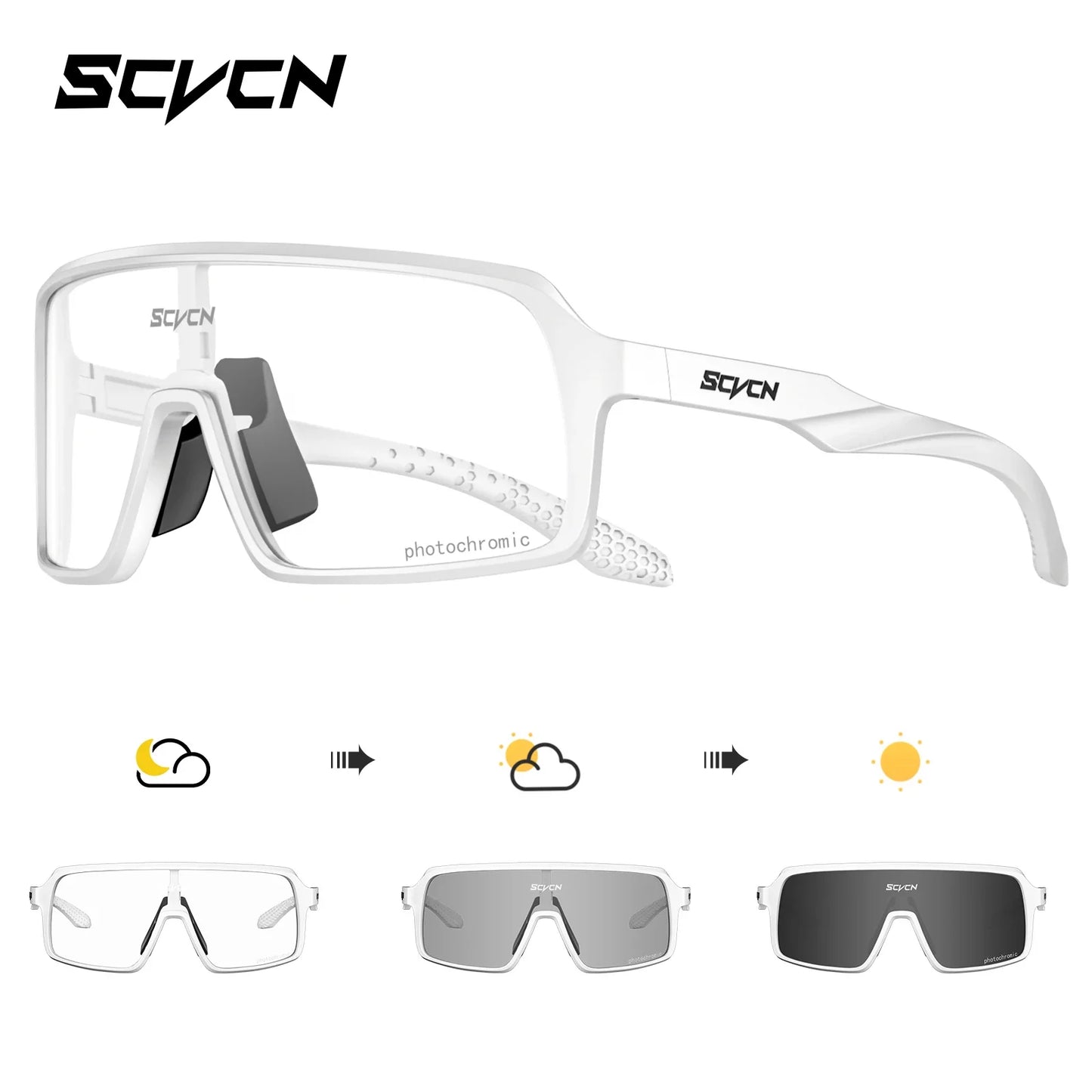 Lentes de sol SCVCN, Ciclismo de montaña o de carretera, Running, Padel, Trekking, Esqui, Pesca, Golf, deportes al aire libre.