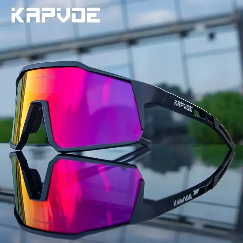 Lentes Kapvoe protección UV400, polarizadas para ciclismo de montaña, ciclismo carretera, running, Trekking , Padel, deportes al aire libre para hombre y mujer