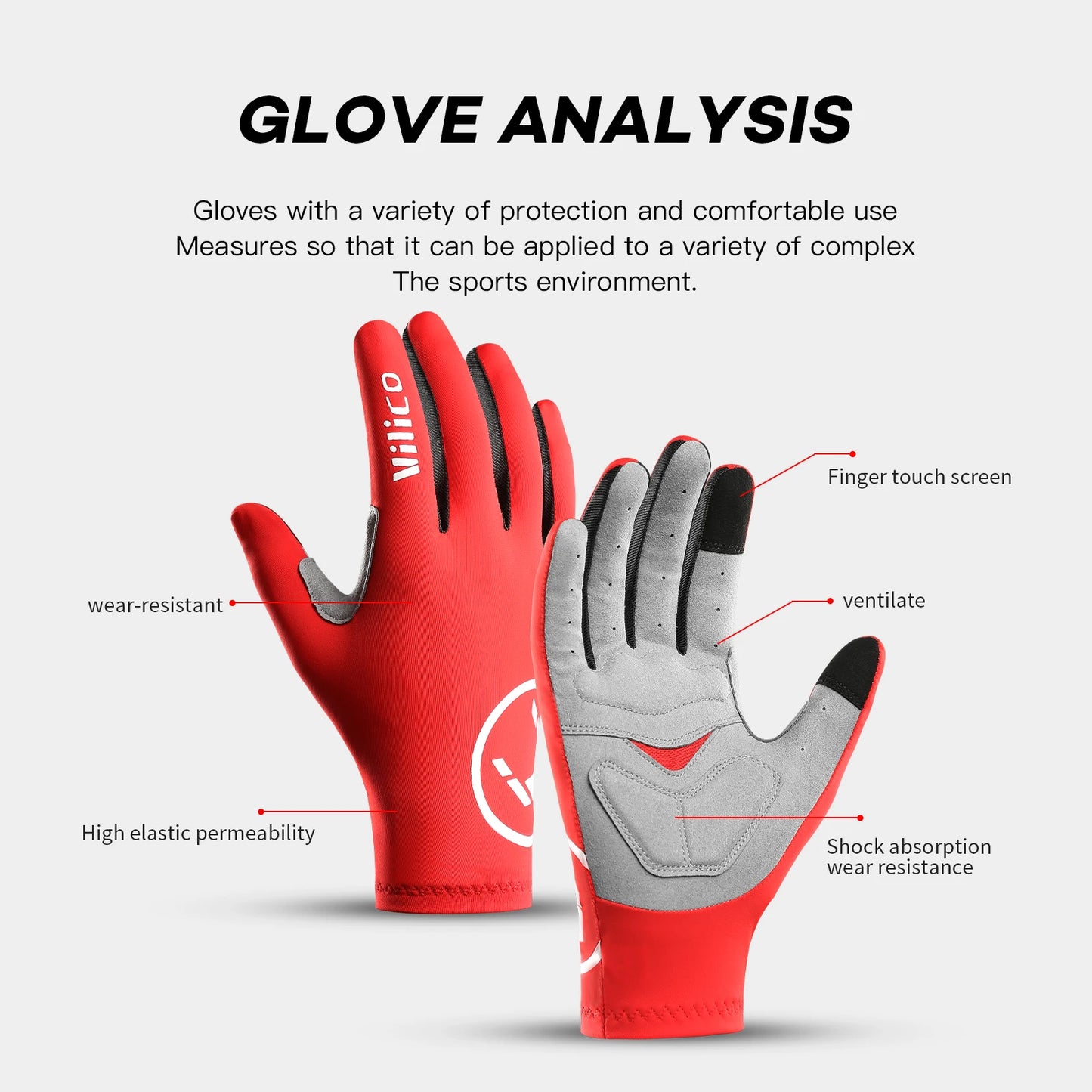 Guantes de ciclismo profesionales