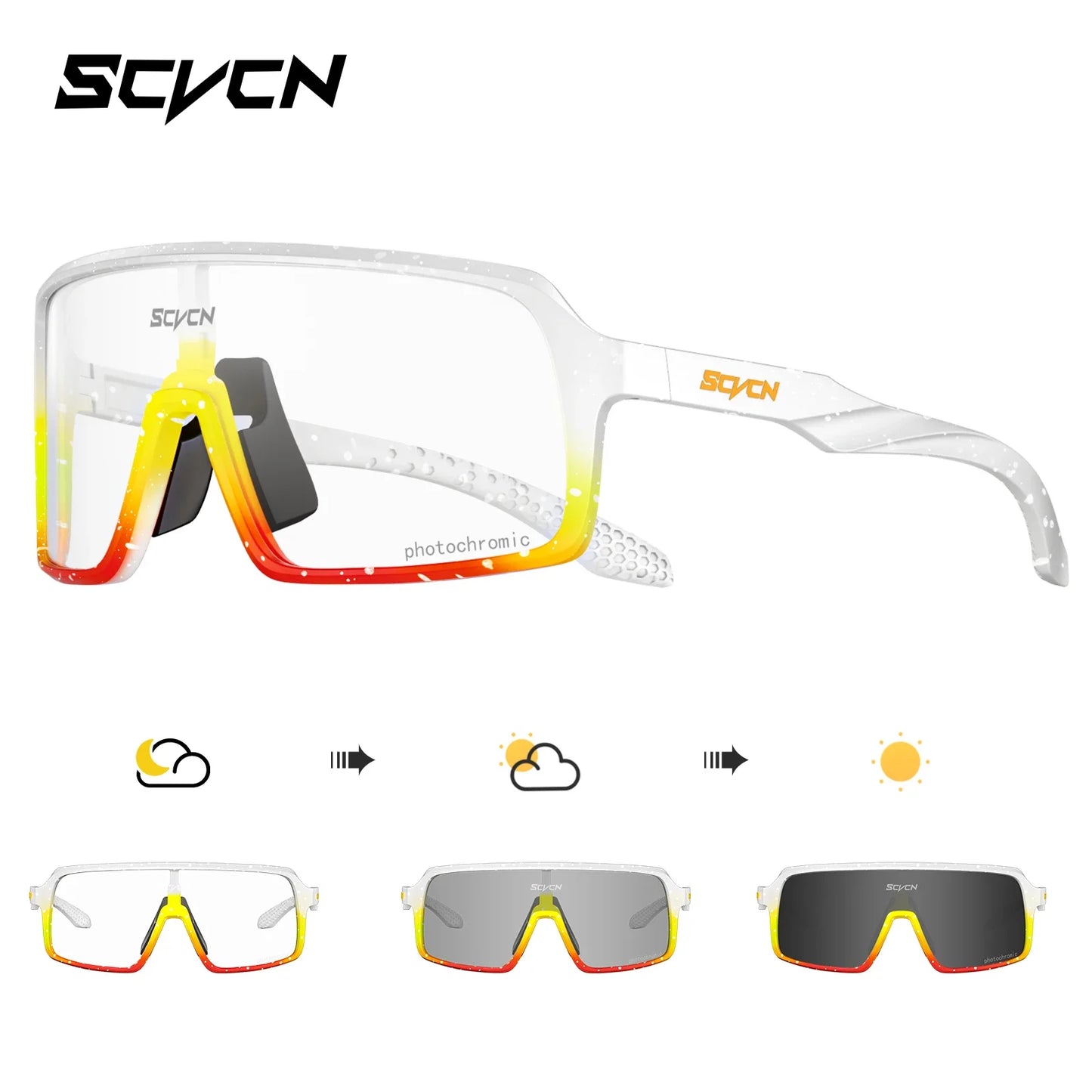 Lentes de sol SCVCN, Ciclismo de montaña o de carretera, Running, Padel, Trekking, Esqui, Pesca, Golf, deportes al aire libre.