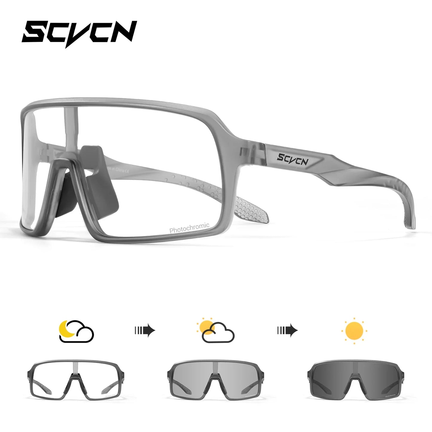 Lentes de sol SCVCN, Ciclismo de montaña o de carretera, Running, Padel, Trekking, Esqui, Pesca, Golf, deportes al aire libre.