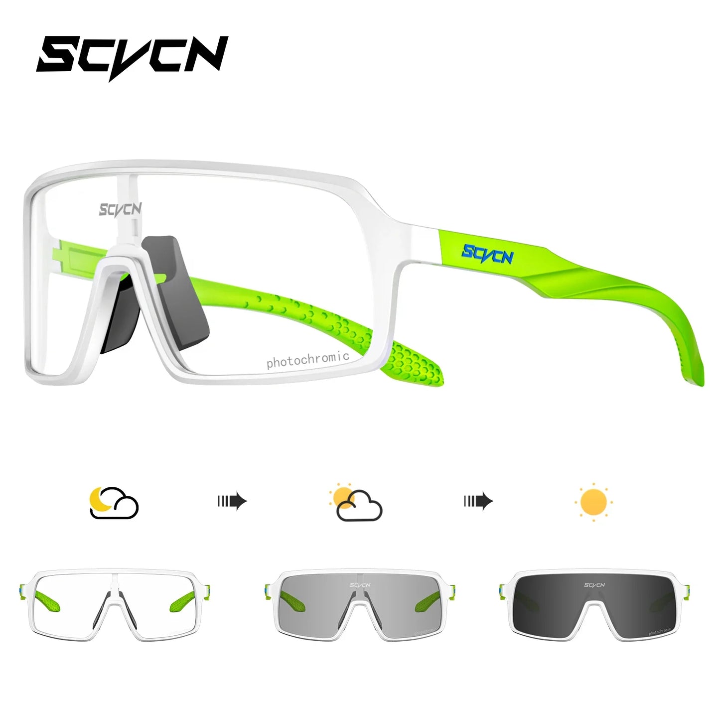 Lentes de sol SCVCN, Ciclismo de montaña o de carretera, Running, Padel, Trekking, Esqui, Pesca, Golf, deportes al aire libre.