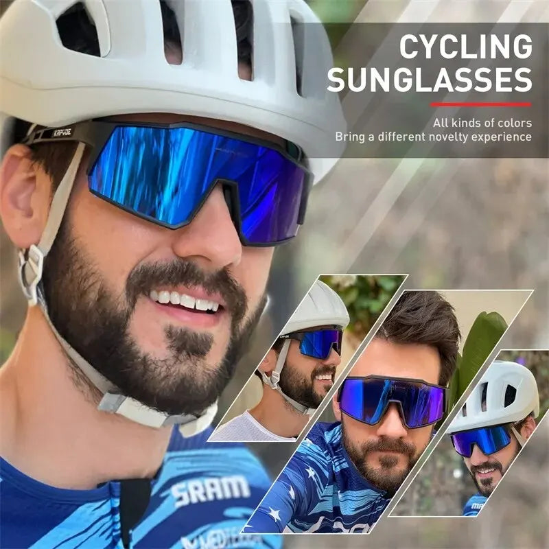 Lentes Kapvoe protección UV400, polarizadas para ciclismo de montaña, ciclismo carretera, running, Trekking , Padel, deportes al aire libre para hombre y mujer
