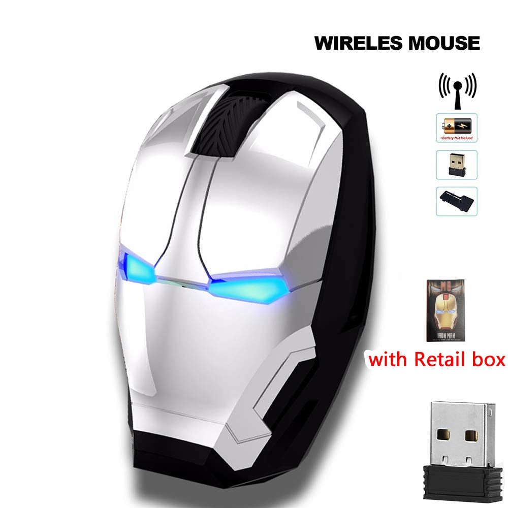 Mouse Gamer Inalámbrico Diseño Iron Man