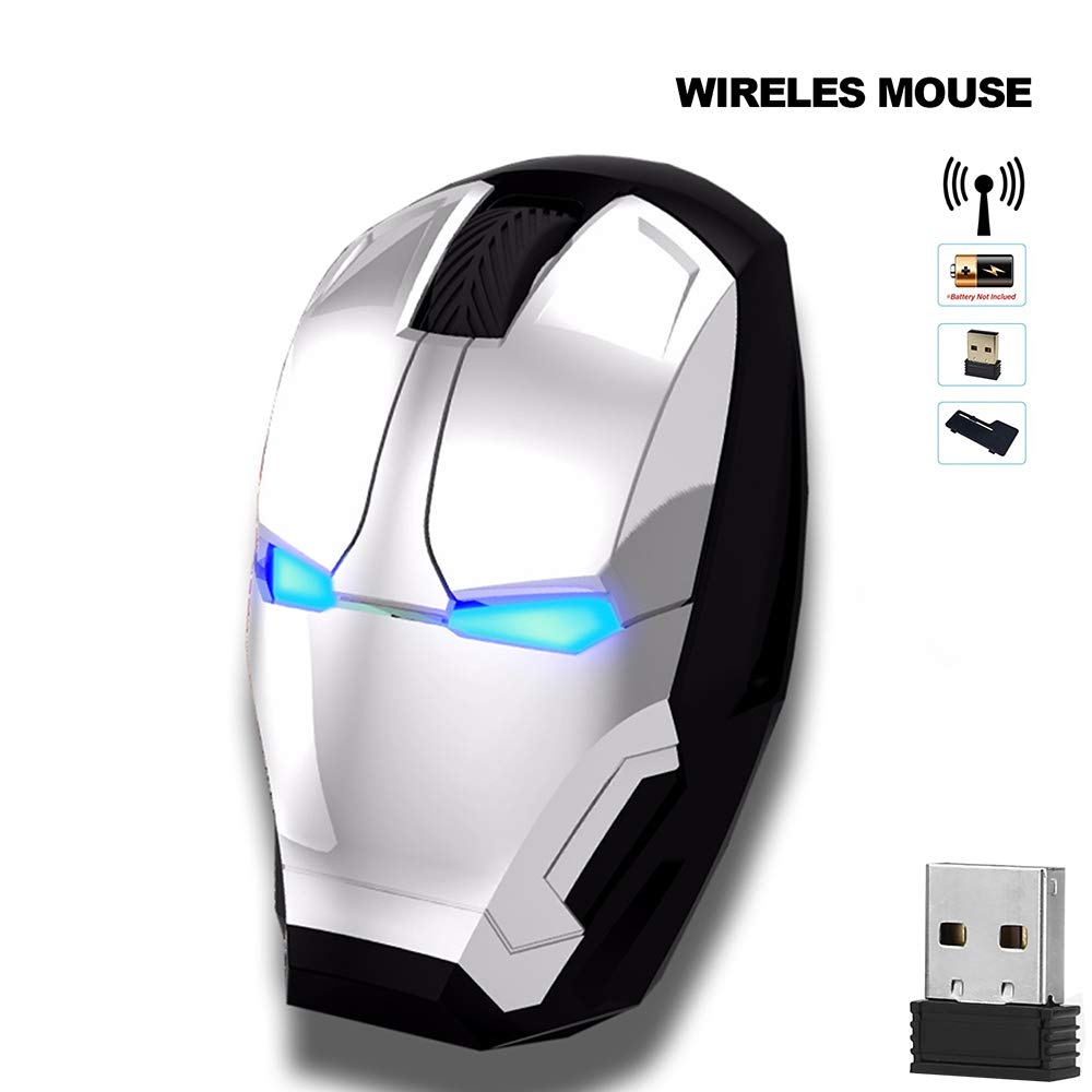 Mouse Gamer Inalámbrico Diseño Iron Man