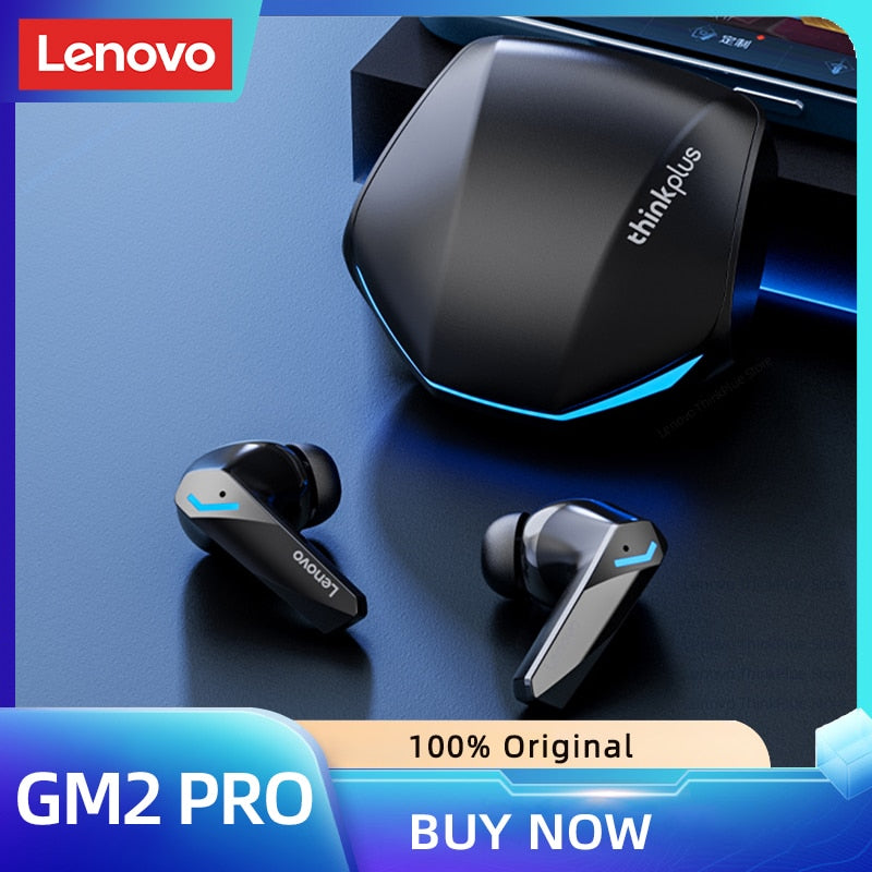 100% original Audífonos Inalámbricos Gamer Lenovo Thinkplus Gm2 Pro HD Call Dual Mode Gaming Headset With Mic