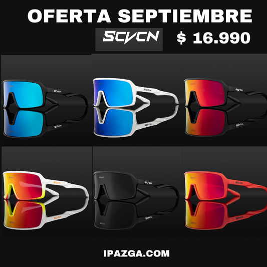 Lentes de sol SCVCN, Ciclismo de montaña o de carretera, Running, Padel, Trekking, Esqui, Pesca, Golf, deportes al aire libre.