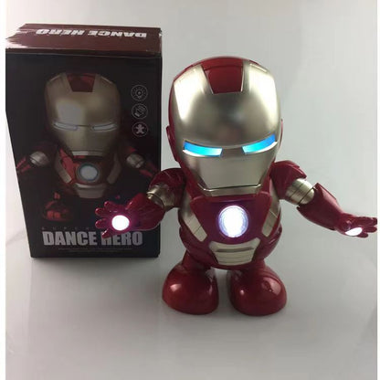 Robot bailarin "Los héroes de Marvel The Avengers " Cada Heroe tiene cuatro canciones, iluminación y baile.