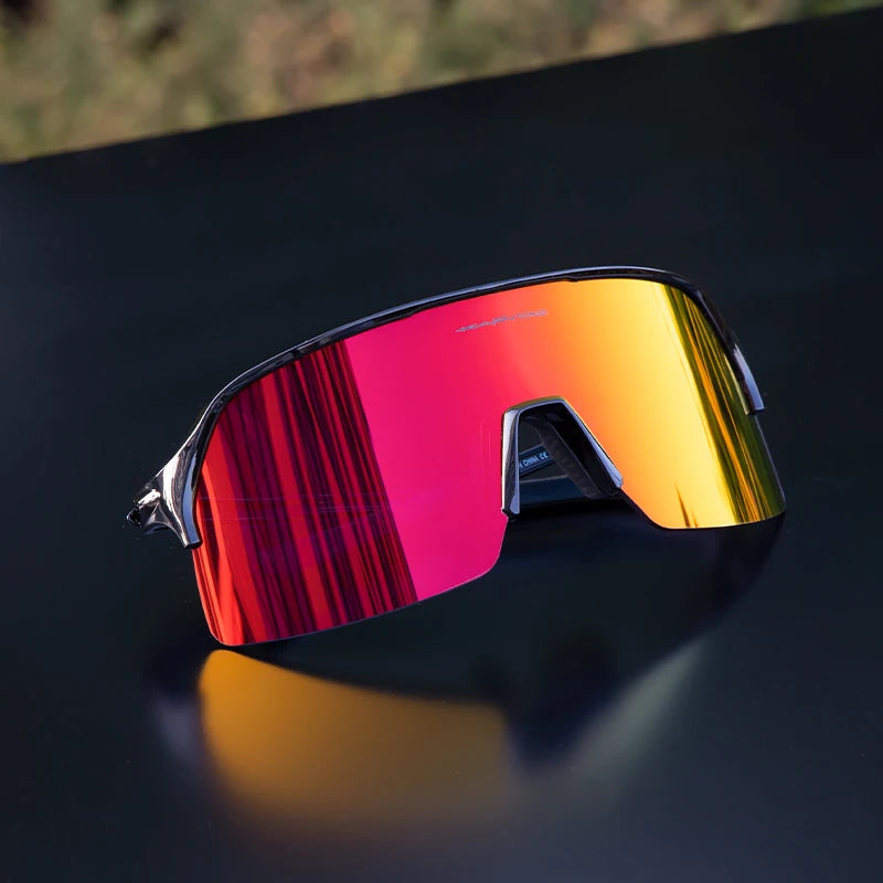 Kapvoe Lentes profesionales de sol polarizadas para ciclismo de montaña, ciclismo carretera, running, Padel, deportes al aire libre para hombre y mujer