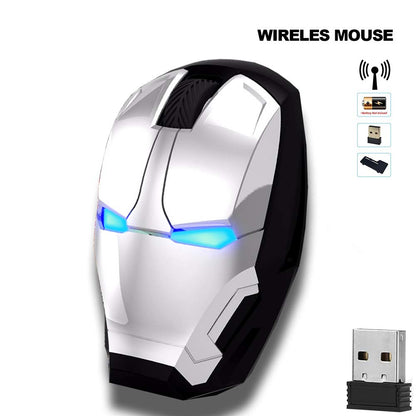 Mouse Gamer Inalámbrico Diseño Iron Man