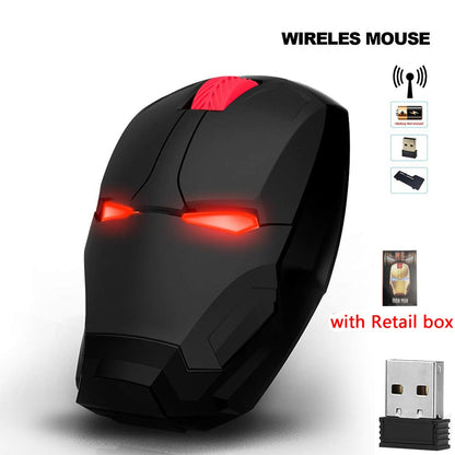 Mouse Gamer Inalámbrico Diseño Iron Man